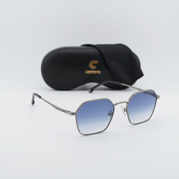 CARRERA 334/S 0R81 08 Geometric Sunglasses - Ruthenium/Blue Gradient - Picture 1 of 11